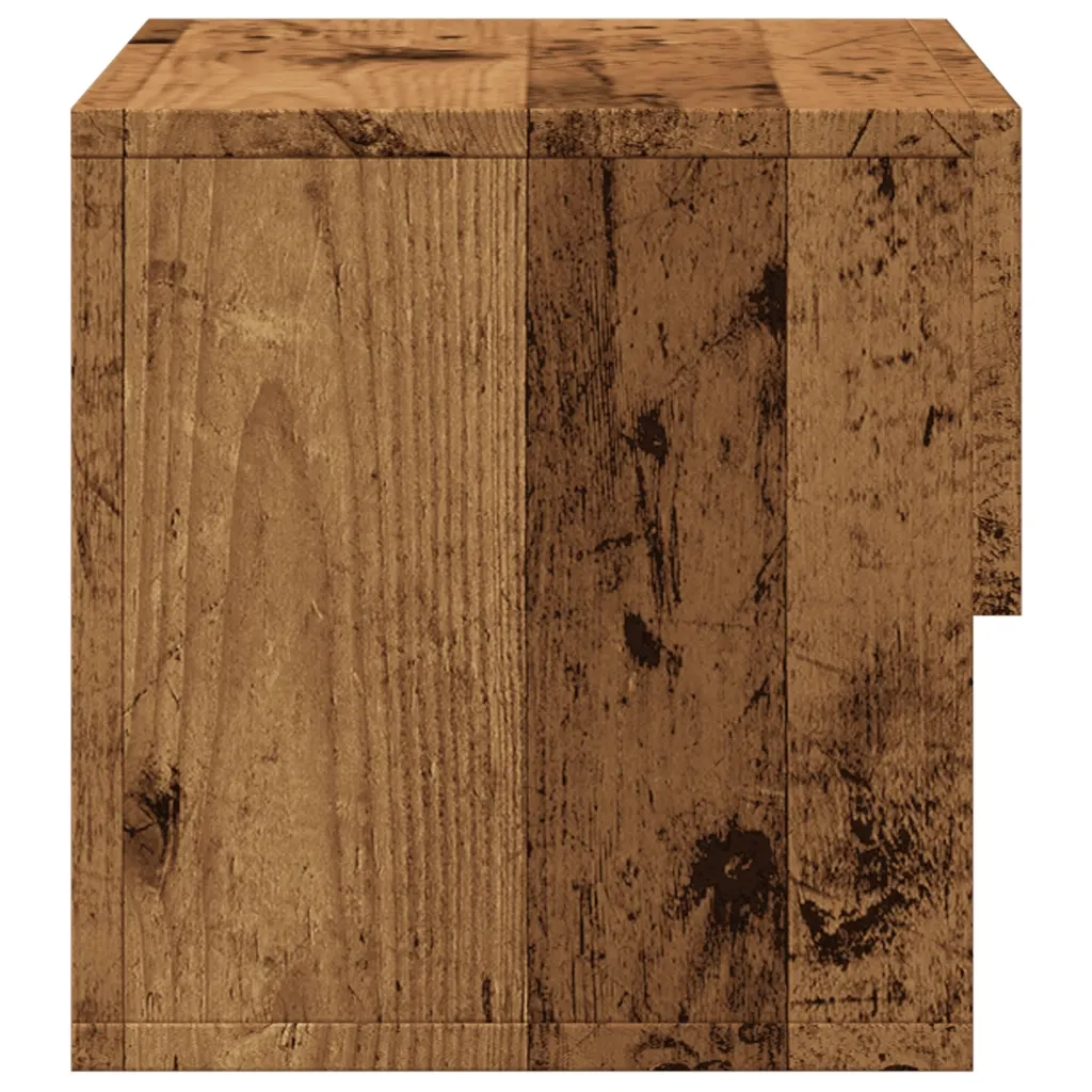 Comodino da Parete-Tavolino da notte Legno Antico