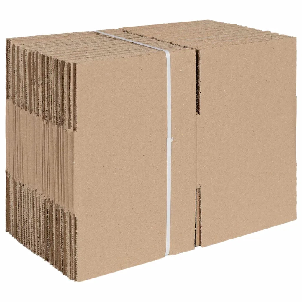 Scatola Pieghevole 50 pz Naturale 15 x 15 x 8 cm Cartone CFW3729586