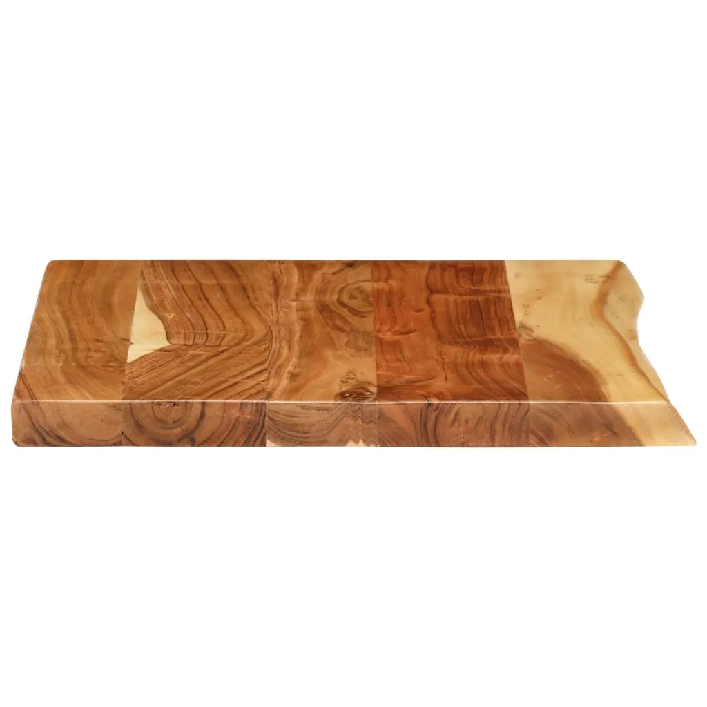 Piano per Lavabo Bagno in Massello di Acacia 58x52x3,8 cm 286318