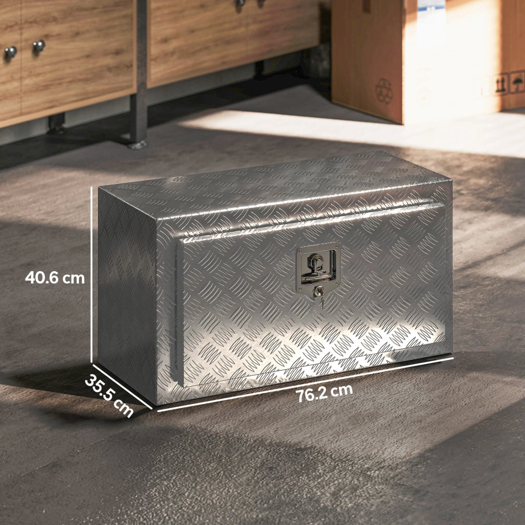 Cassettiera per Attrezzi in Alluminio ¨C Minimal ¨C Argento 76.2x35.5x40.6 cm