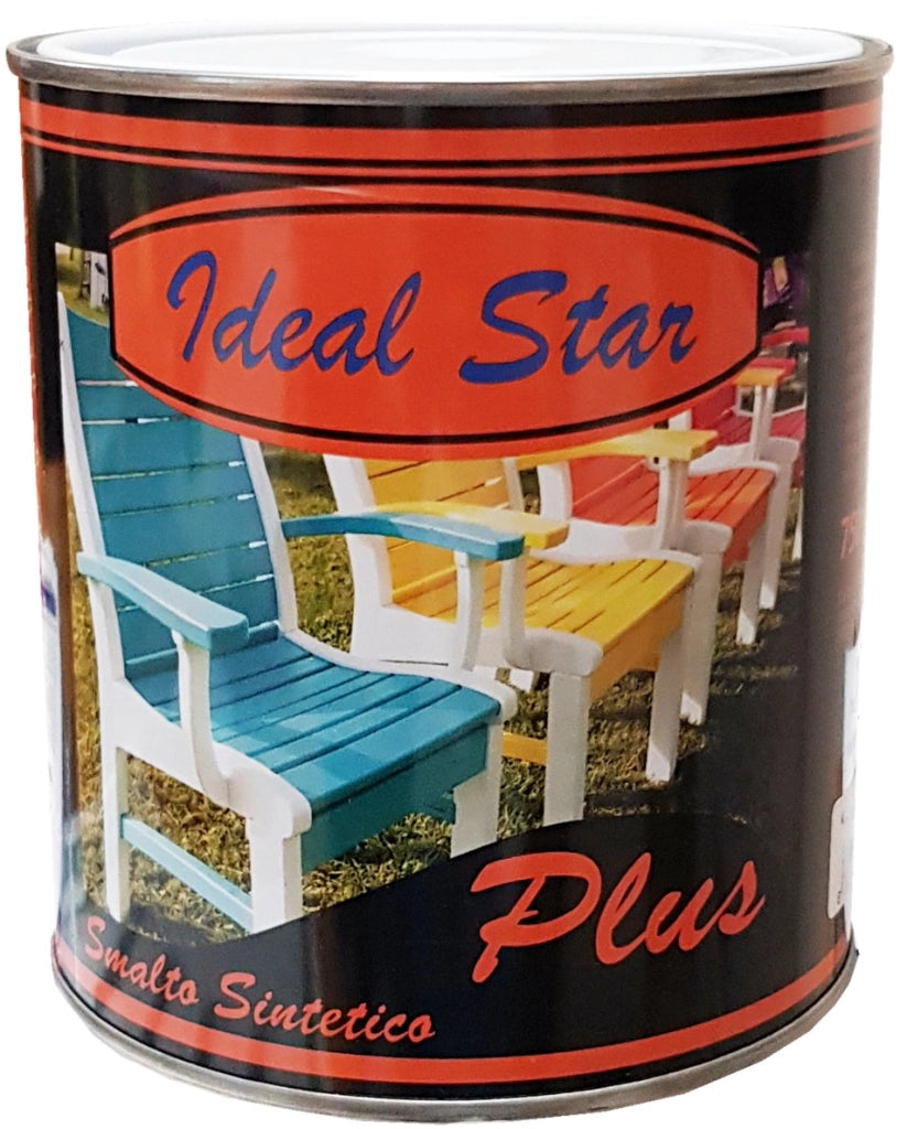 SMALTINO 'PLUS' IDEAL STAR 0,125 lt - Verde prato - IDEAL STAR
