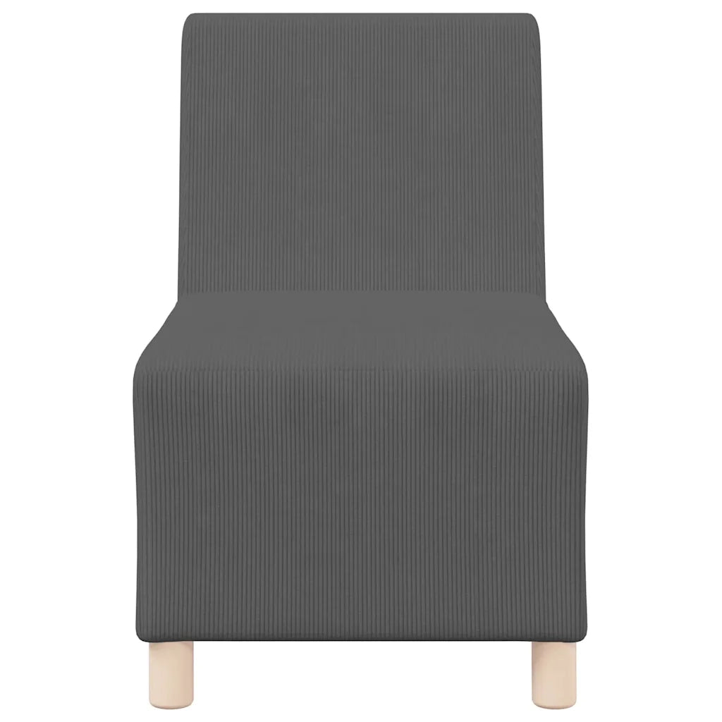 Unità di Divano Modulare Senza Braccioli 2 pcs Grigio scuro 3399777