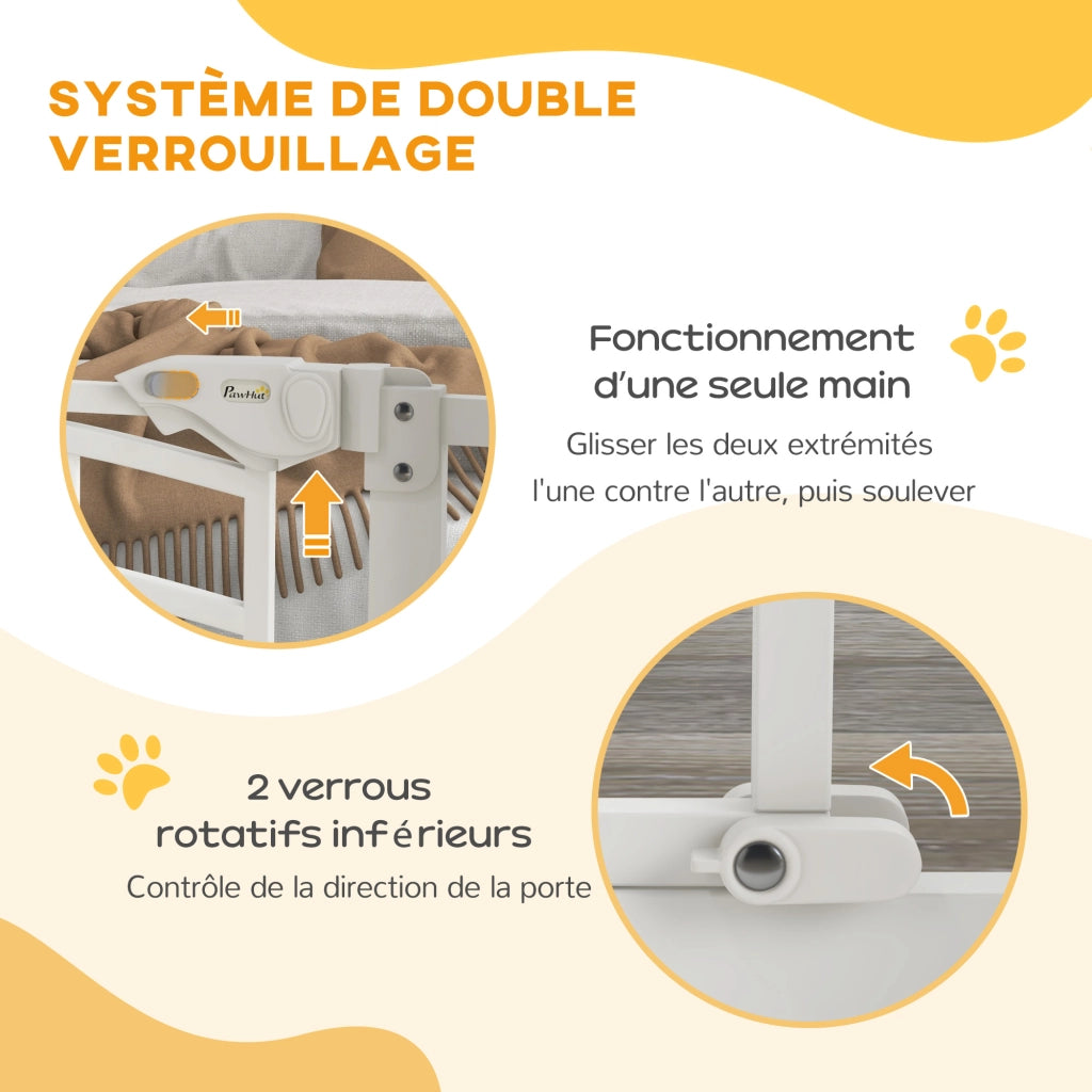 Barriera per animali ¨C zephmum ¨C nero acciaio 74-80 cm