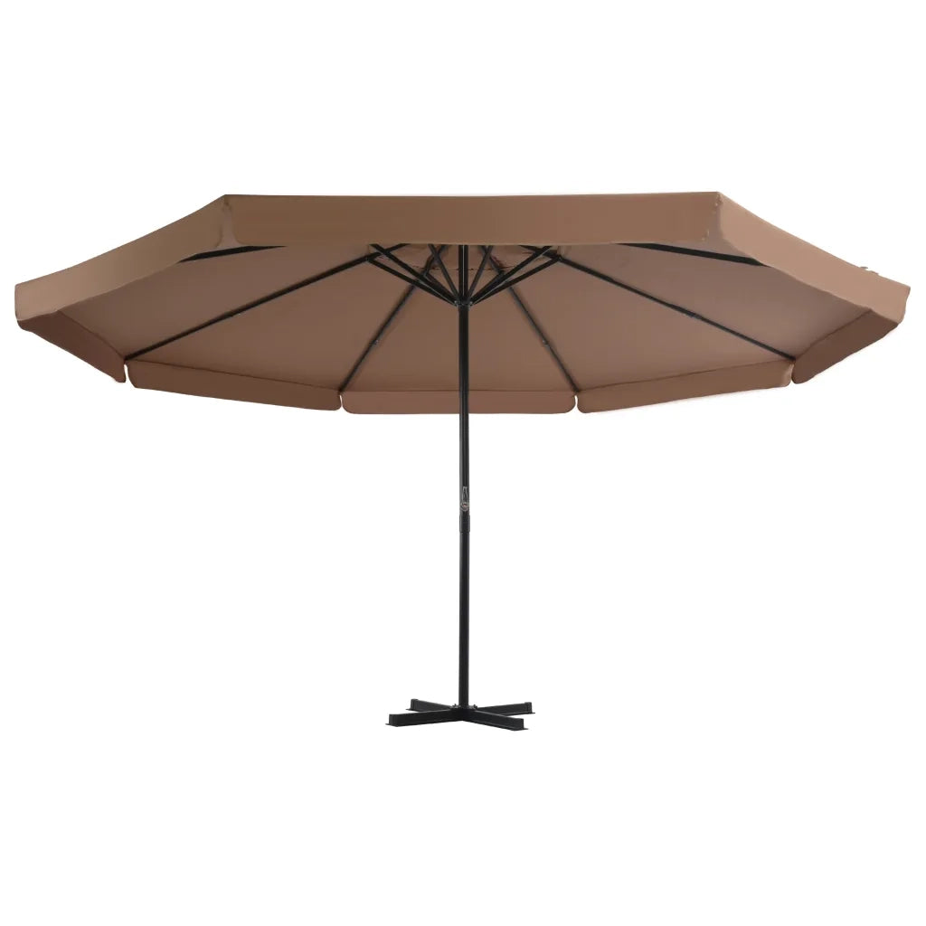Ombrellone da Giardino con Base Portatile Tortora 276324