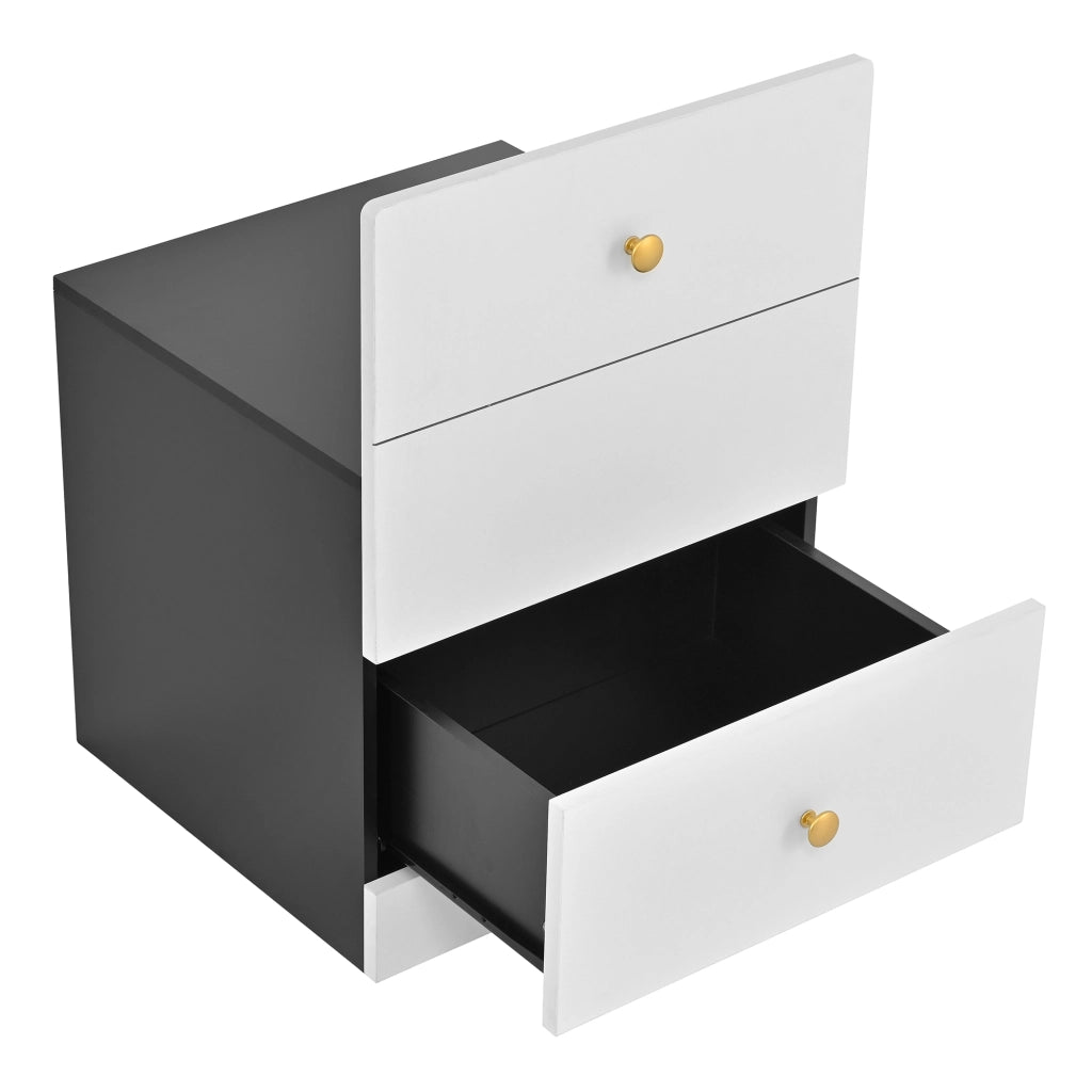 Toeletta con armadio laterale, specchio intero, 6 scomparti e 4 cassetti, per camera da letto, 90 × 50,5 × 160 cm