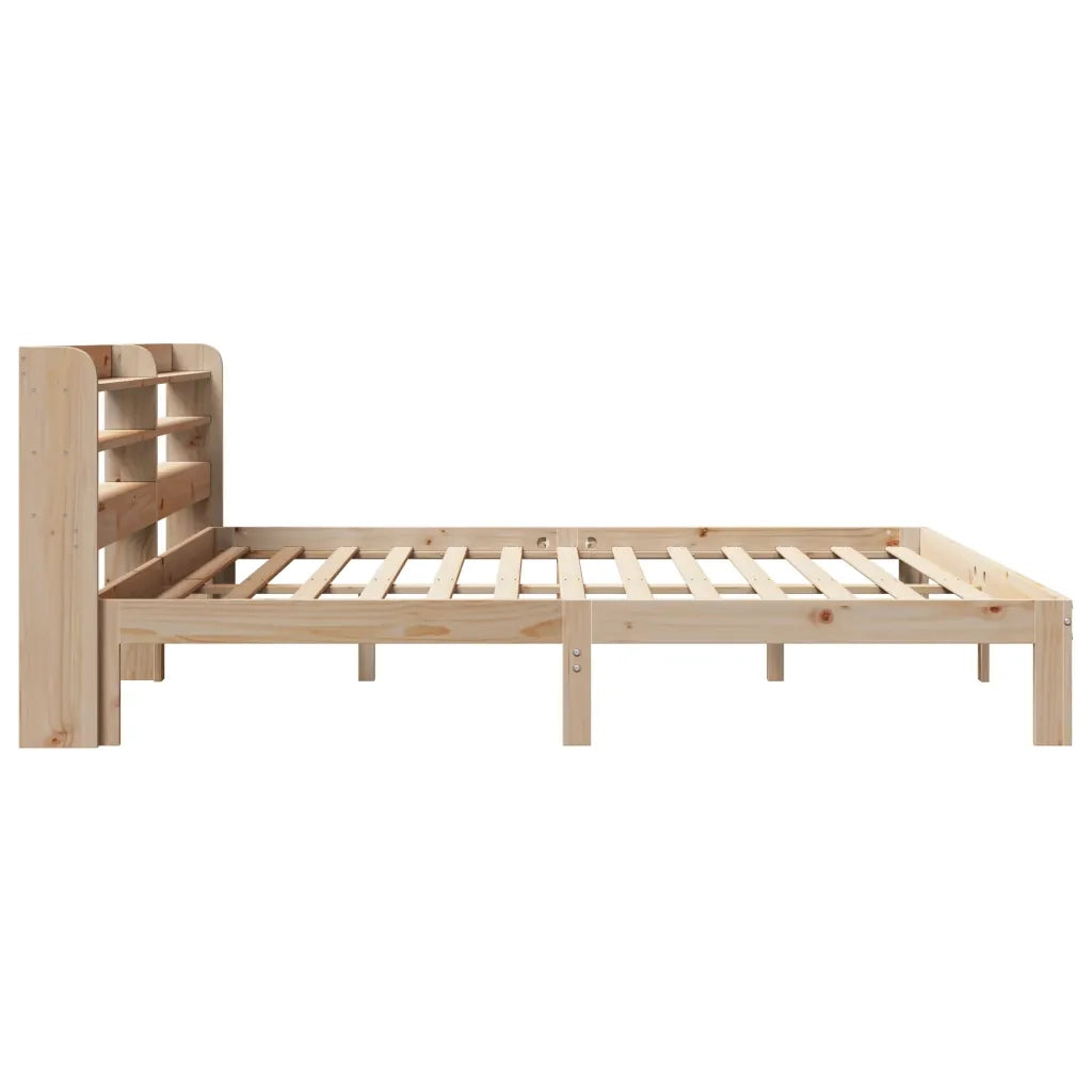 Giroletto con Testiera 200x200 cm in Legno Massello di Pino 3306796
