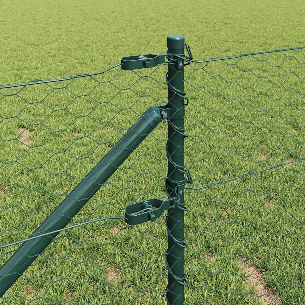Palo della recinzione Verde 25 x 0,8 m (maglia da 36 mm)