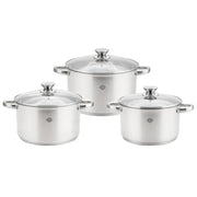 Set 3 casseruole Divinox con coperchio  Ø 16/18/20 cm