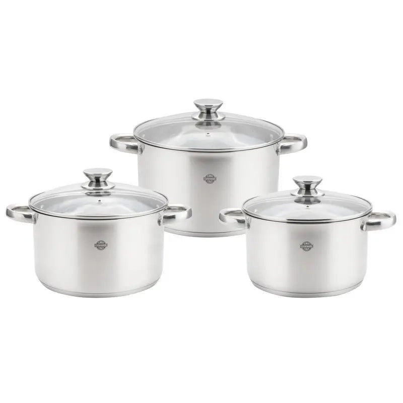 Set 3 casseruole Divinox con coperchio  Ø 16/18/20 cm