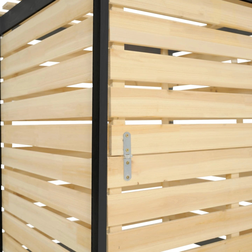 Bidone per compost in legno da 500 litri