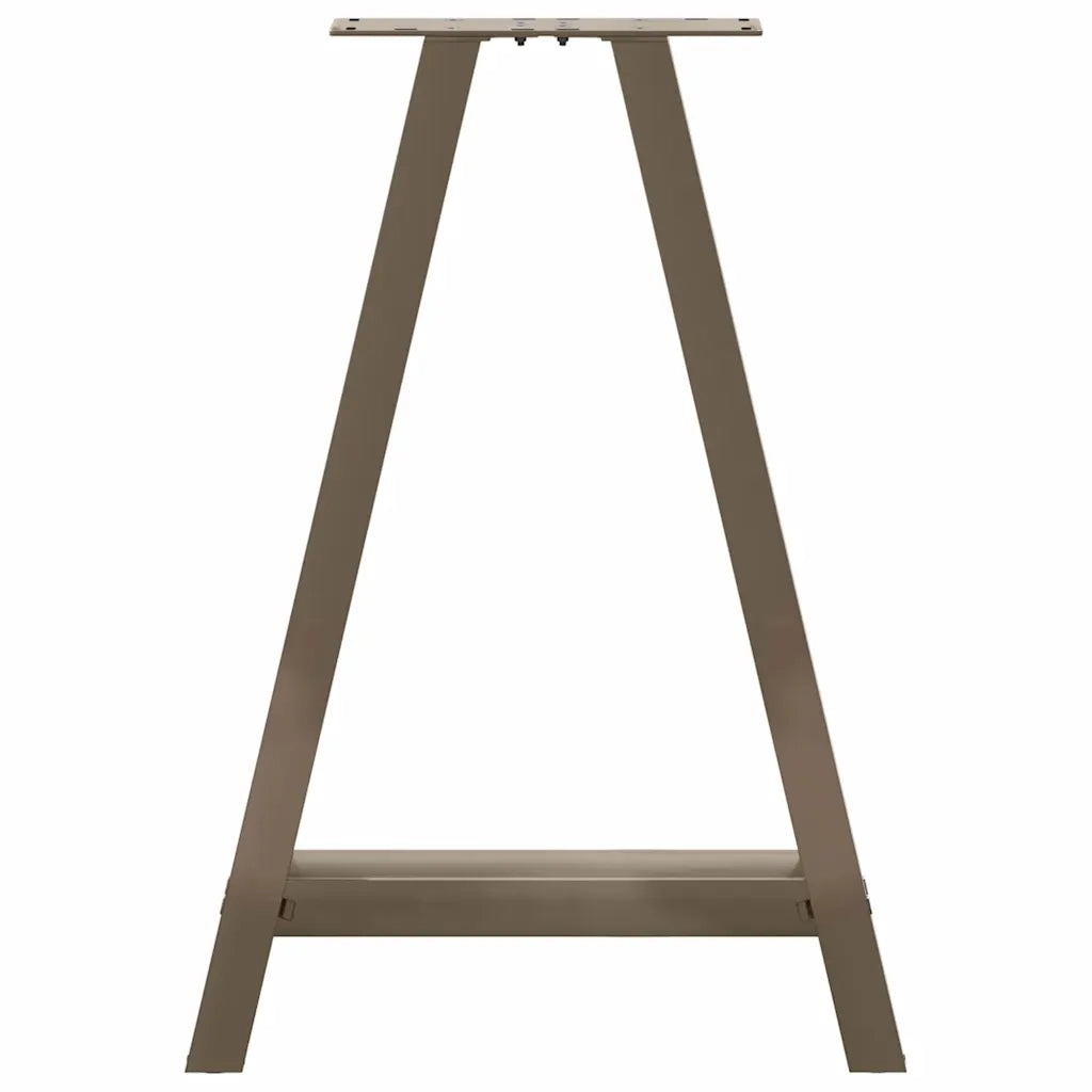 Gambe per tavolo da pranzo a forma di A 2 pz 50x(72-73) cm in acciaio 4012847