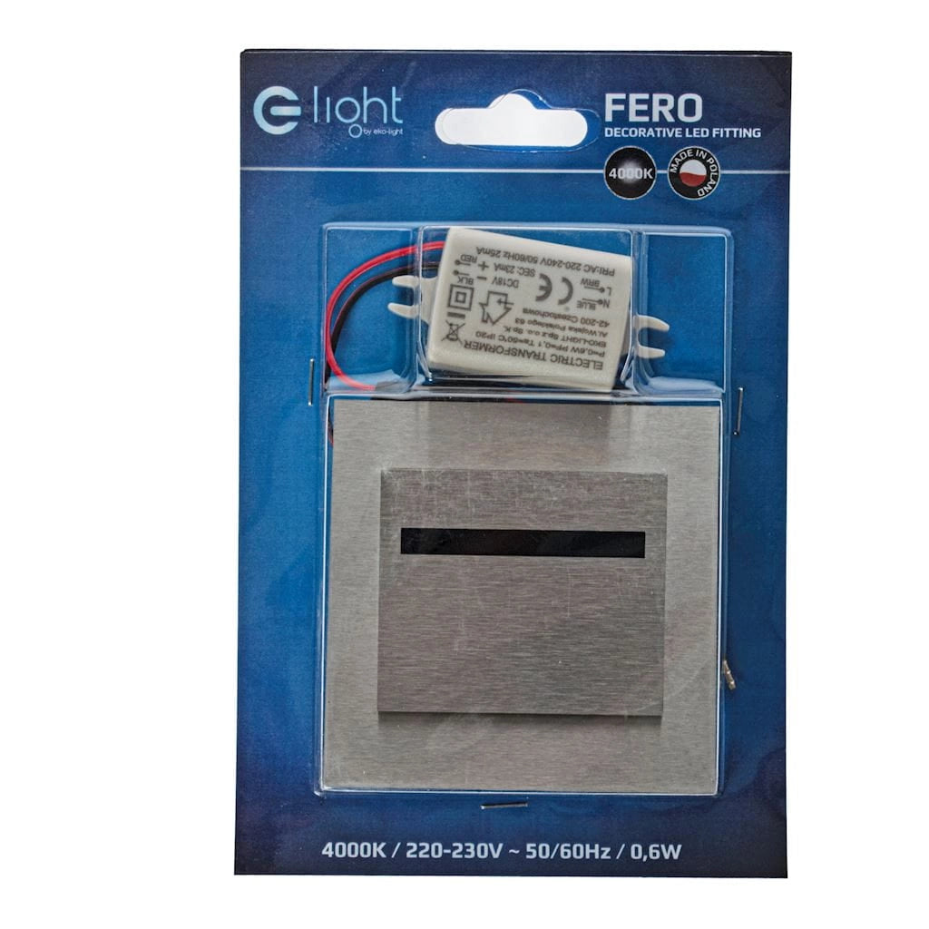 Lampada incasso scale Eko-Light EKS1138 0,6W argento 4000K