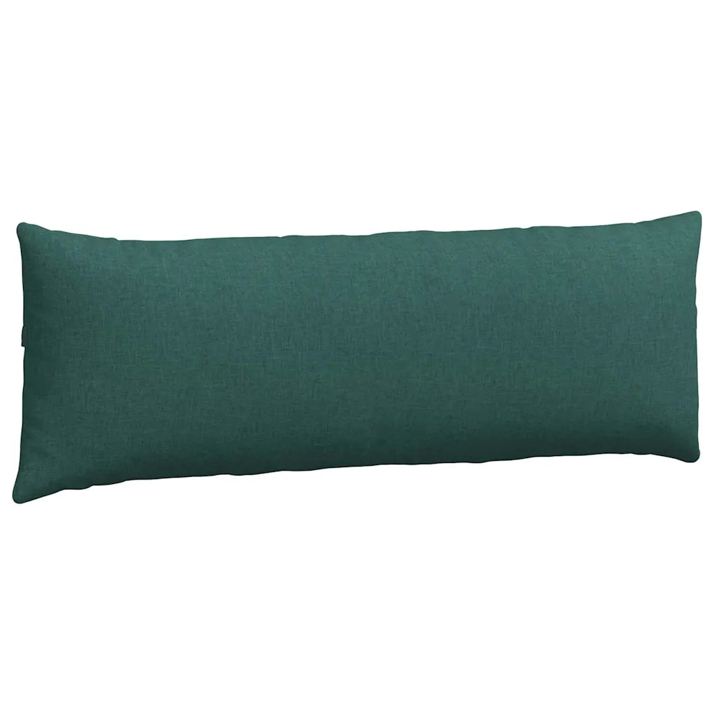 Cuscini da Divano 2 pz | Cuscini per sedie Verde Scuro 120 x 40 cm Tessuto