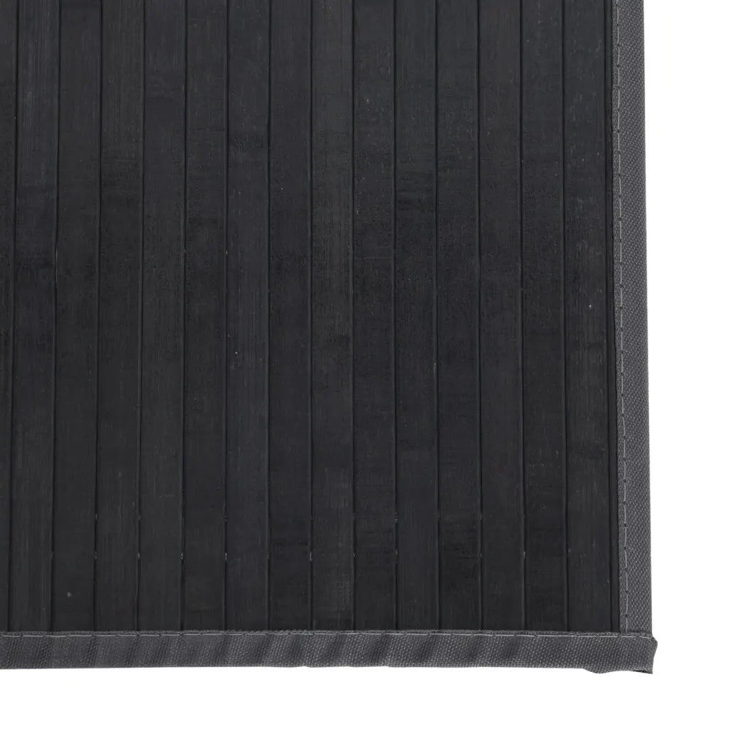 Tappeto Rettangolare Grigio 70x400 cm in Bambù 376886