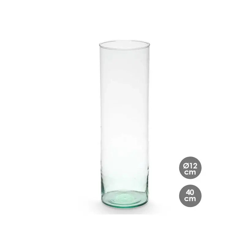 Vaso in vetro riciclato Ø12x40h