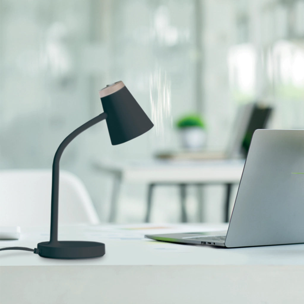 Lampada da scrivania nera flessibile LED 4,5W 4000K Chico