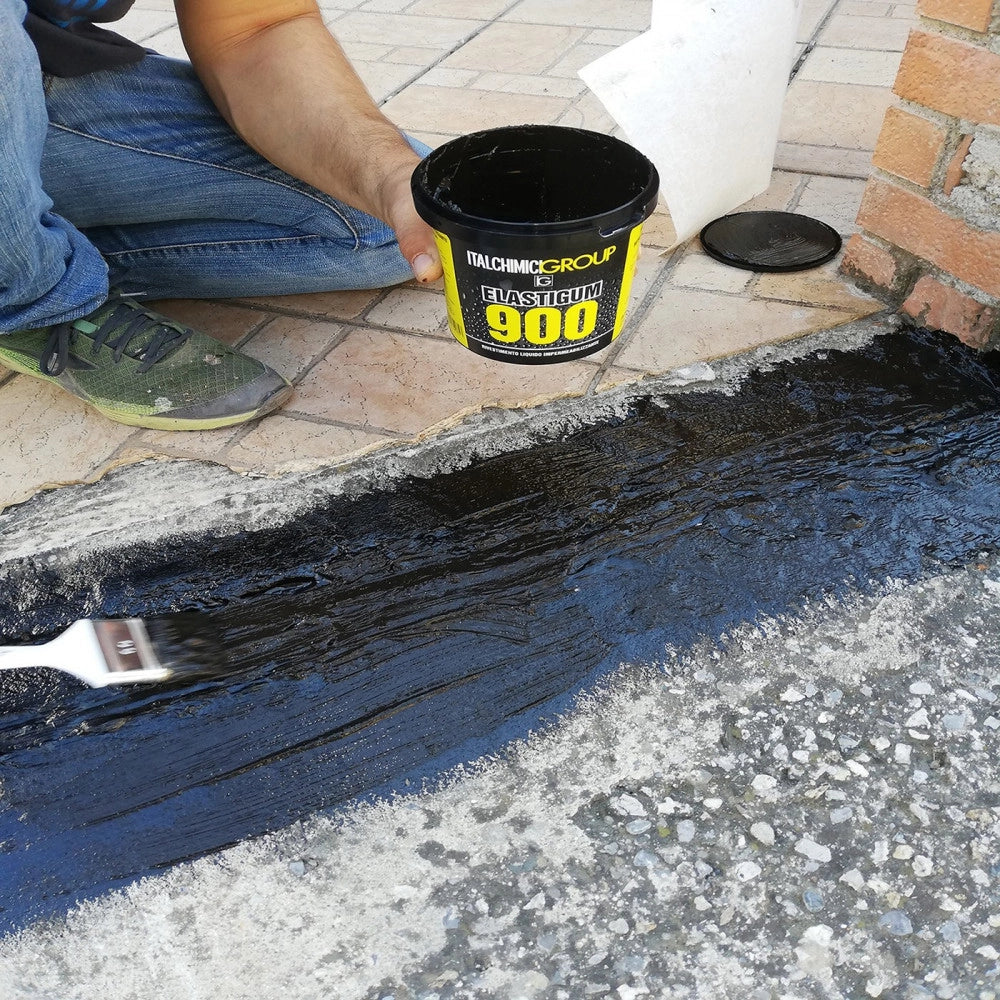 Italchimici elastigum 900 guaina impermeabilizzante da 1kg pronta all'uso