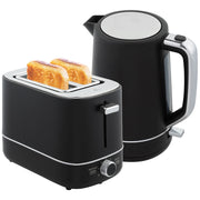 Set Bollitore 1,7L e Tostapane 6 Livelli ¨C Xylo ¨C Nero/Acciaio