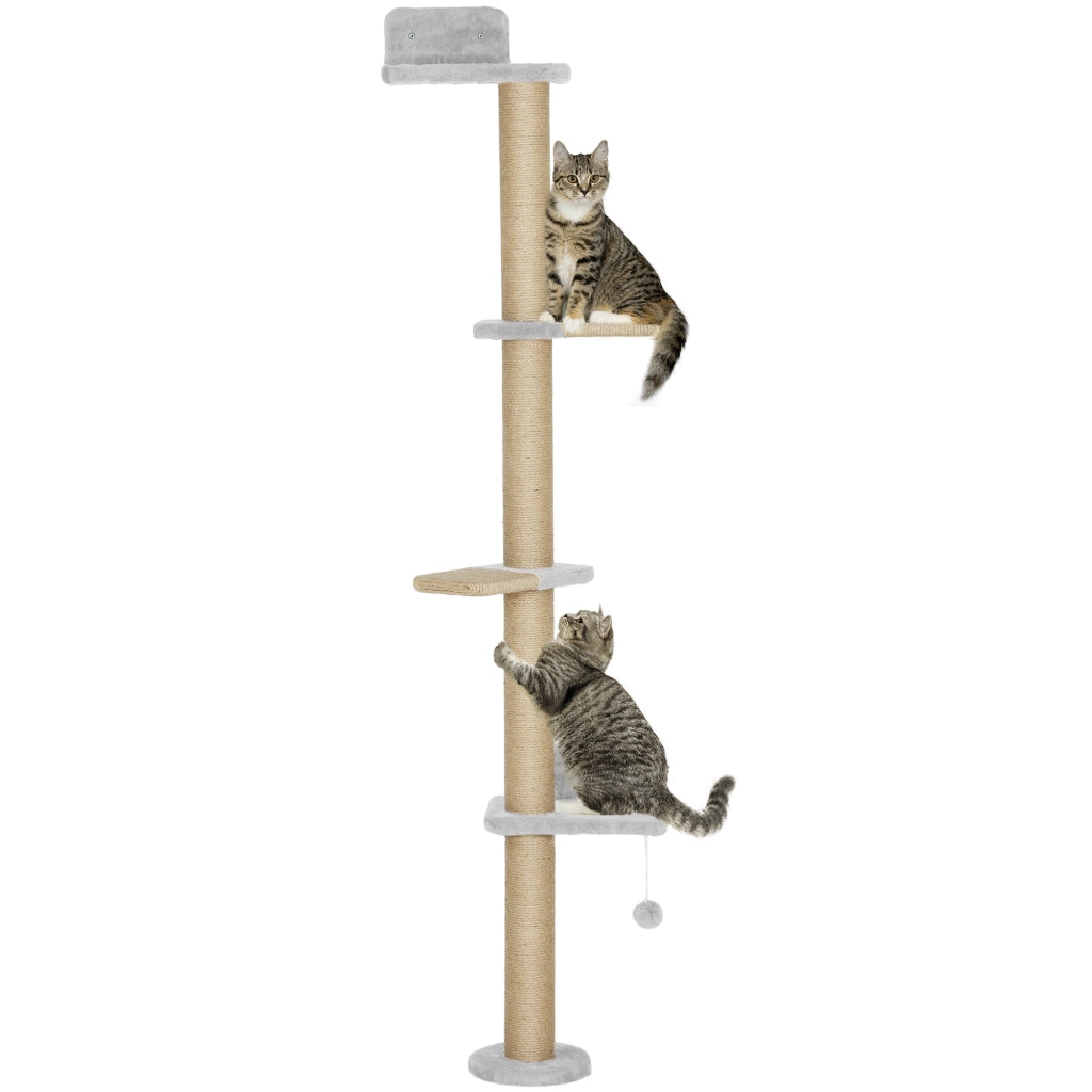 Ripiani per Gatti ¨C zephmum ¨C Grigio 180 cm
