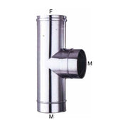 ALA B0129480 Gomito a T in Acciaio Inox Aisi 316L Finitura Lucida colore Acciaio