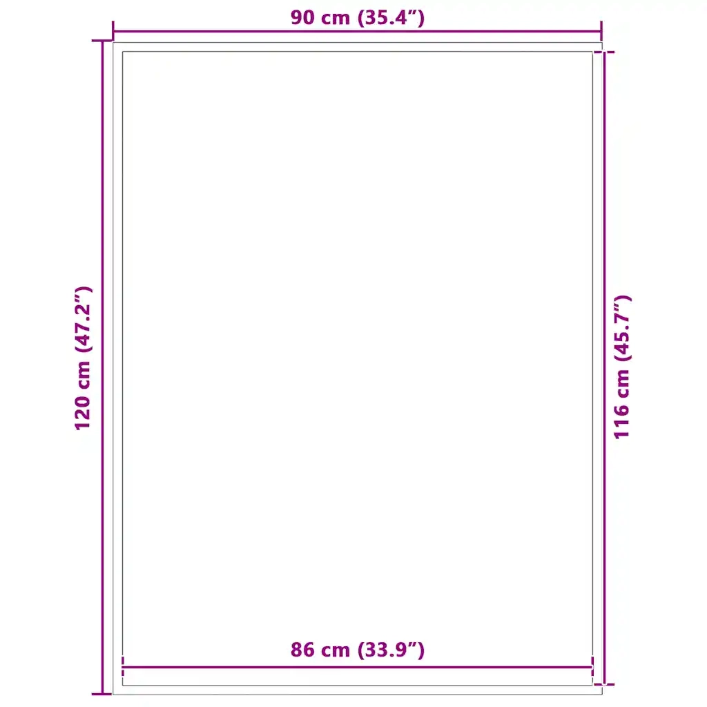 Zerbino Nero 90x120 cm 4105606