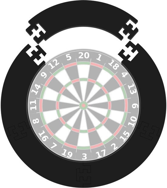 Protezione per Dartbord - Facile da installare - Protezione per le pareti - Rimovibile - Materiale EVA - Adatto per dartbord da 45 cm - Protezione per dartbord