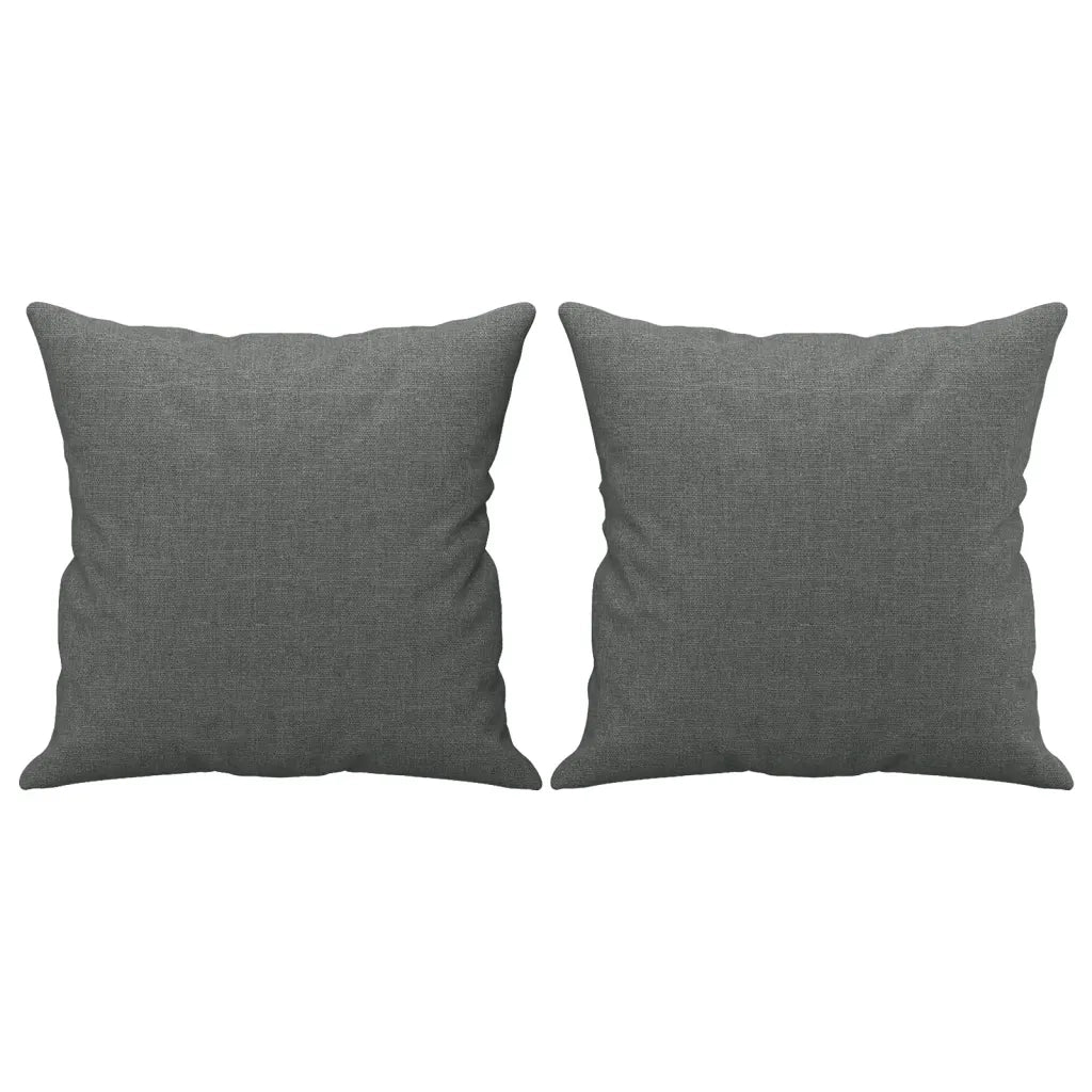 Set di Divani 3 pz con Cuscini Grigio Scuro in Tessuto 3202071