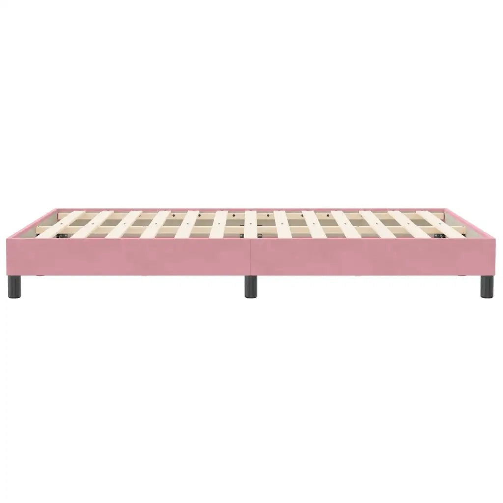 Giroletto senza Materasso Rosa 120x210 cm Velluto 4101354