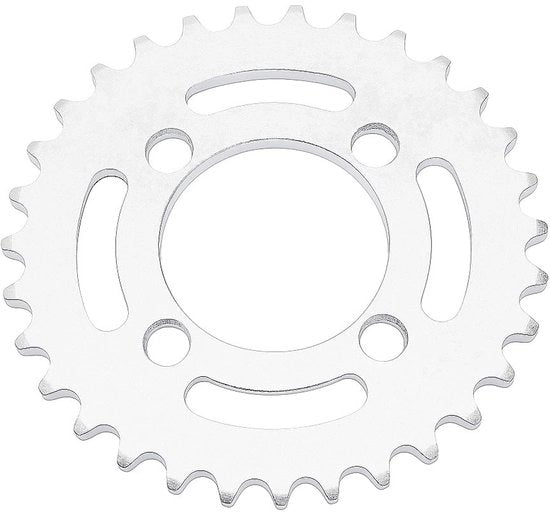Veloce scelta - Cassa vittata 31T - Acciaio - 420 Catena - 130 mm Di metro - 4 Fori - Adatto per Go Kart/ATV - Cassa vittata