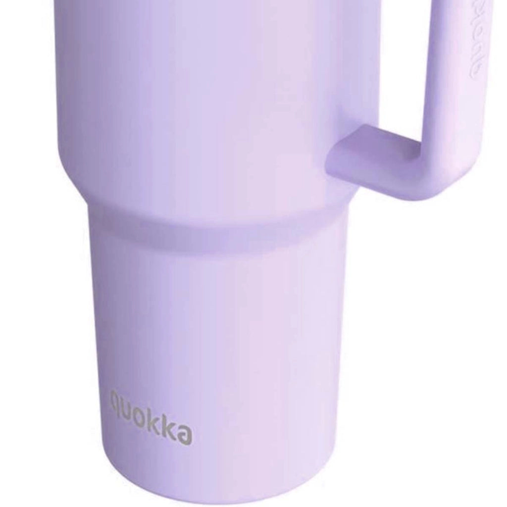 Bicchiere Termico 950 ml con Cannuccia e Manico Ergonomico Viola Quokka