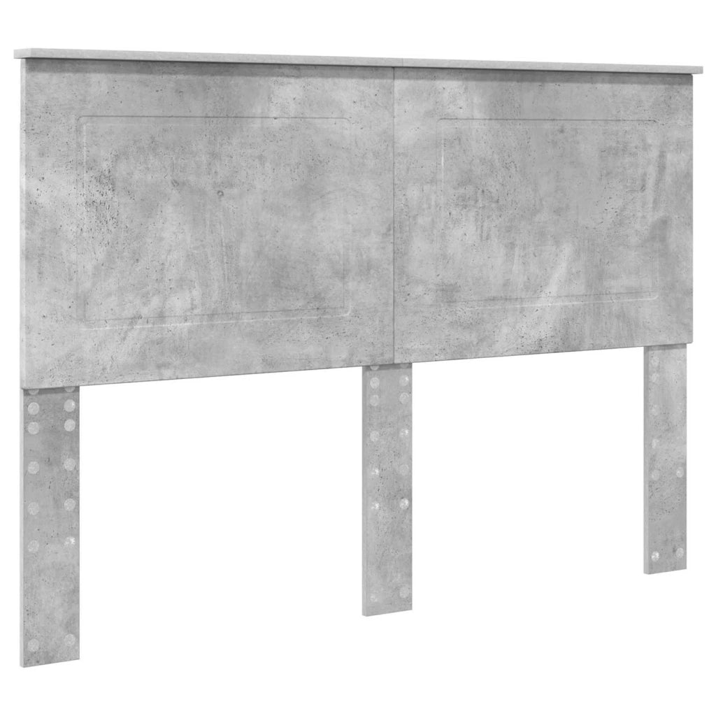 Letto con Contenitore con testiera Grigio cemento 150 x 200 cm 3409541