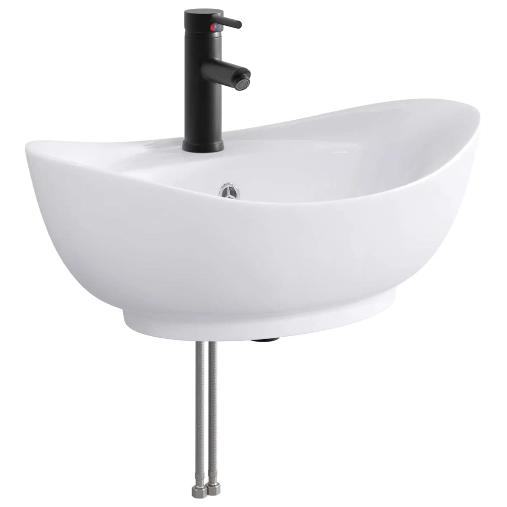 Set di mobili per il bagno Bianco Lucido Legno ingegnerizzato 3404314