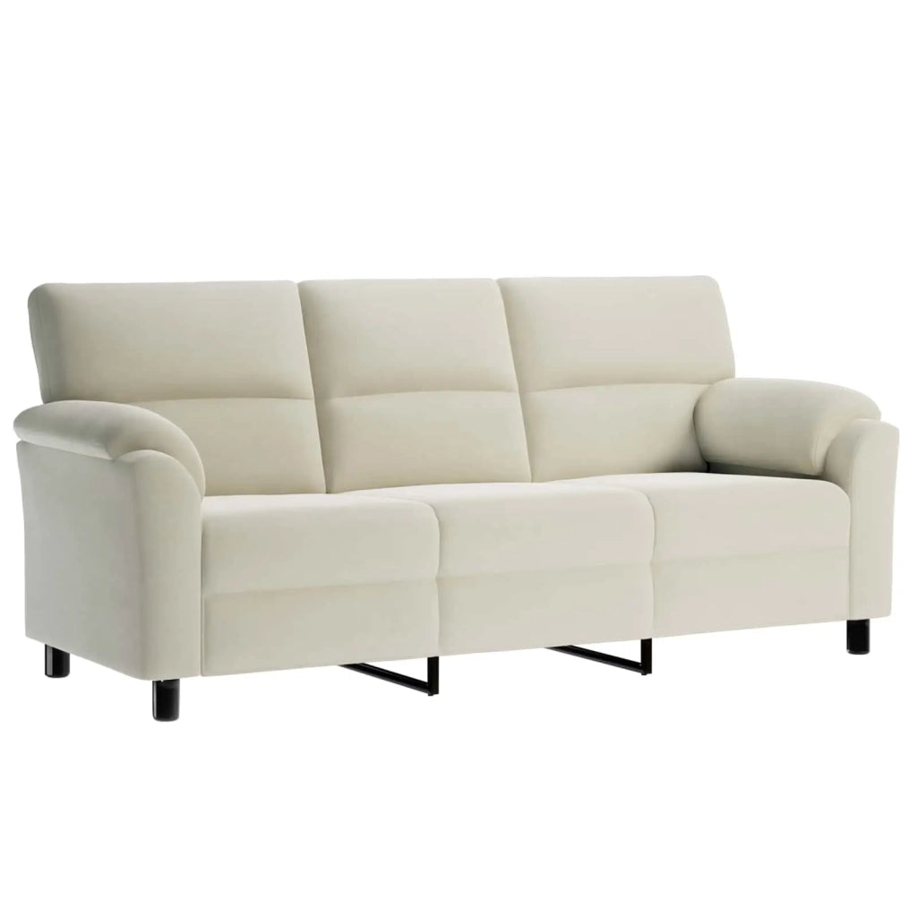 Set di divani 3 pcs Crema Velluto 3430470