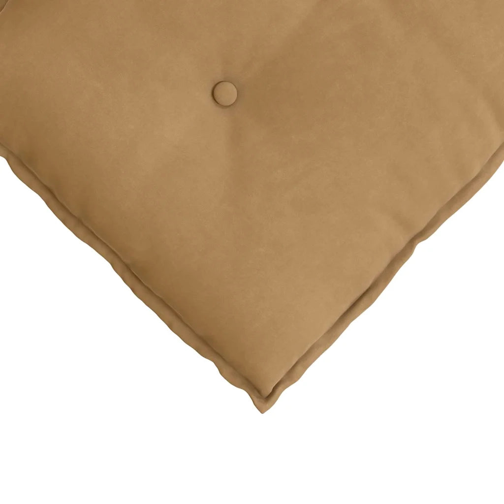Cuscino per Schiena Marrone 60 x 50 cm Tessuto in Cords 42014683