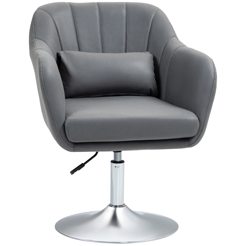 Sedia da ufficio girevole con schienale regolabile ¨C Minimal ¨C Grigio