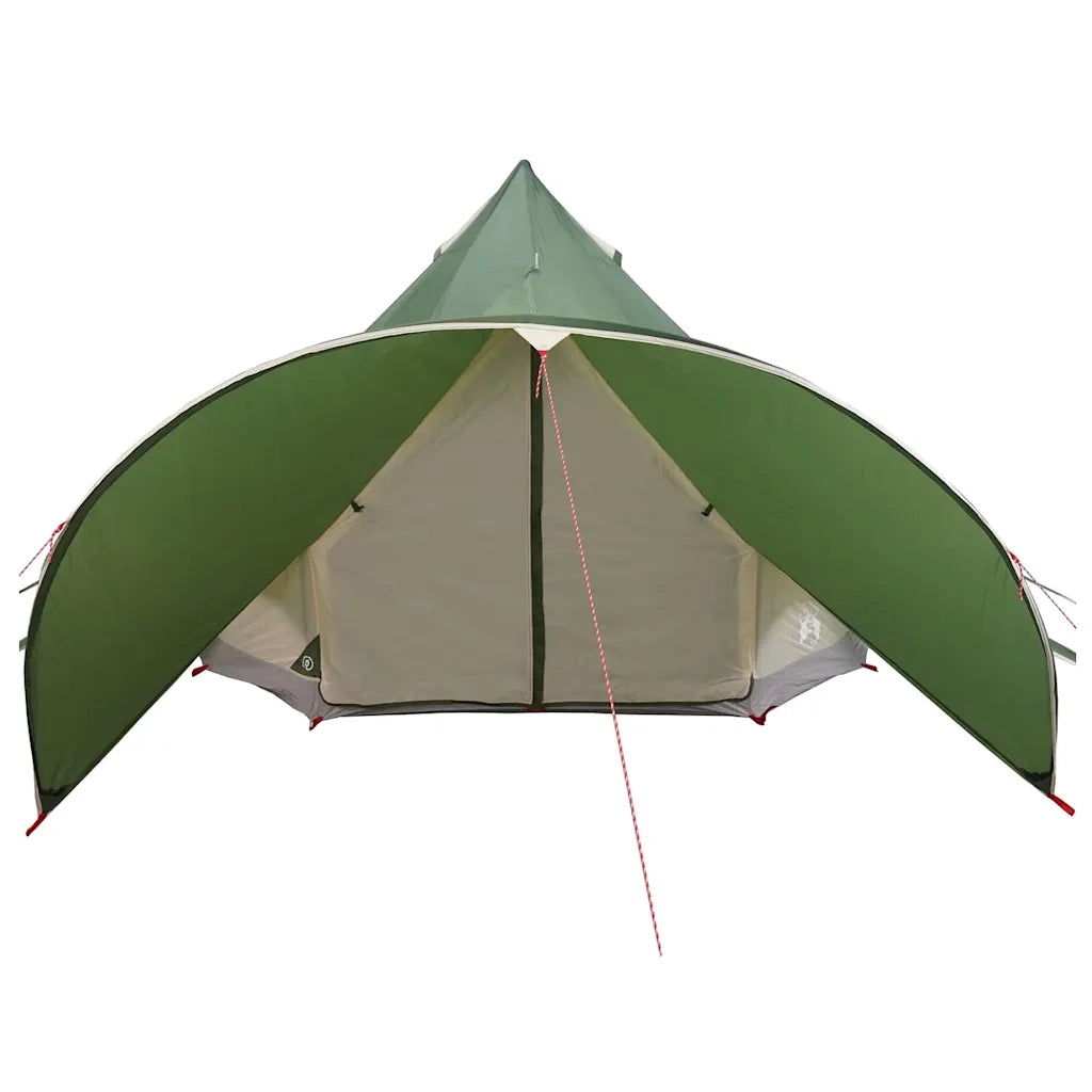 Tenda Teepee per 3 Persone Verde e Grigio 312 x 312 x 197 cm 42004008