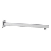 Braccio doccia quadrato lungo 40 cm con rosone
