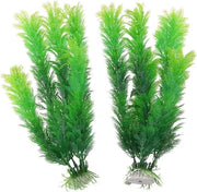 Decorazione per acquario con piante artificiali per acqua verde per vasche per pesci.