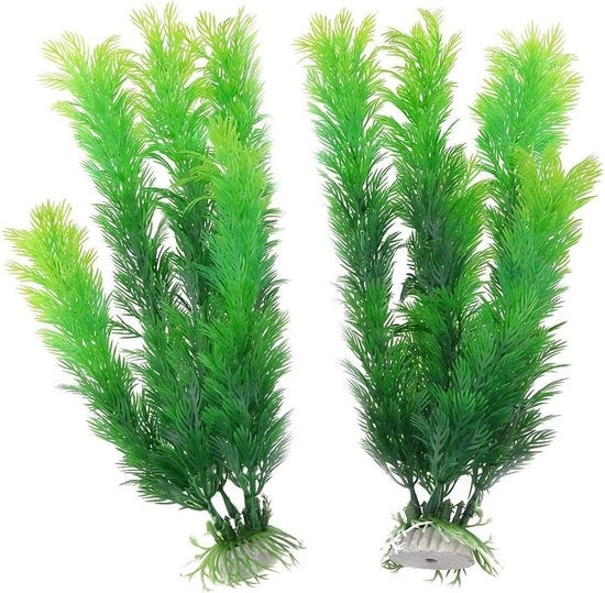 Decorazione per acquario con piante artificiali per acqua verde per vasche per pesci.