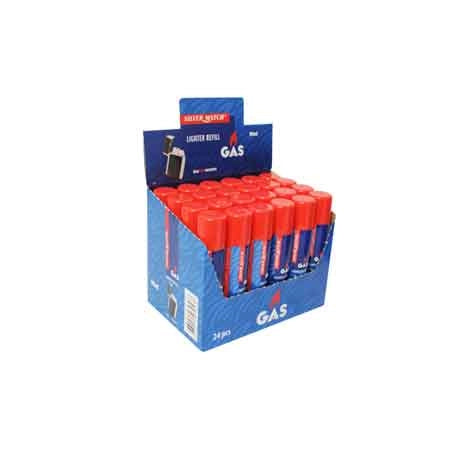 RICARICA GAS PER ACCENDINI 60 ml - Expo da banco - 24 pezzi