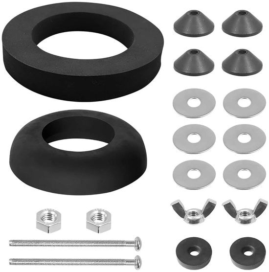 Set di chiusura per vasca da bagno 20 pezzi - Facile da installare - Soluzione universale - Migliorata stabilità - Riduzione delle perdite - Aumentata durata - Componenti per vasca da bagno