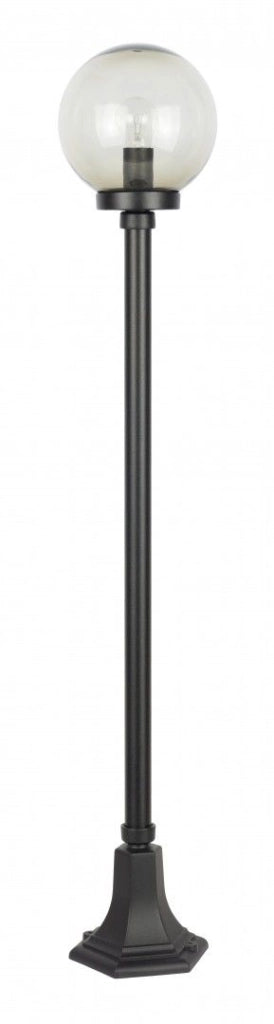 Lampada giardino SU-MA KULE 148cm sfera 20cm E27 nera IP43