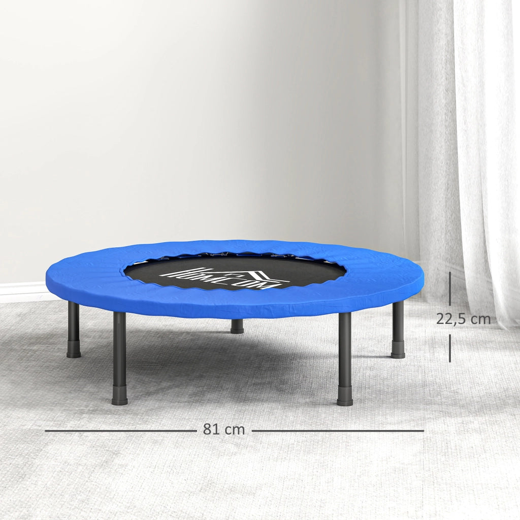 Trampolino fitness mini ¨C Xylo ¨C ? 81 cm, carico 100 kg, piedini antiscivolo, blu e nero