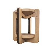 Tiragraffi a torre per gatti VIGÍA con cuccia integrata a due altezze 52 x 52 x 59 cm