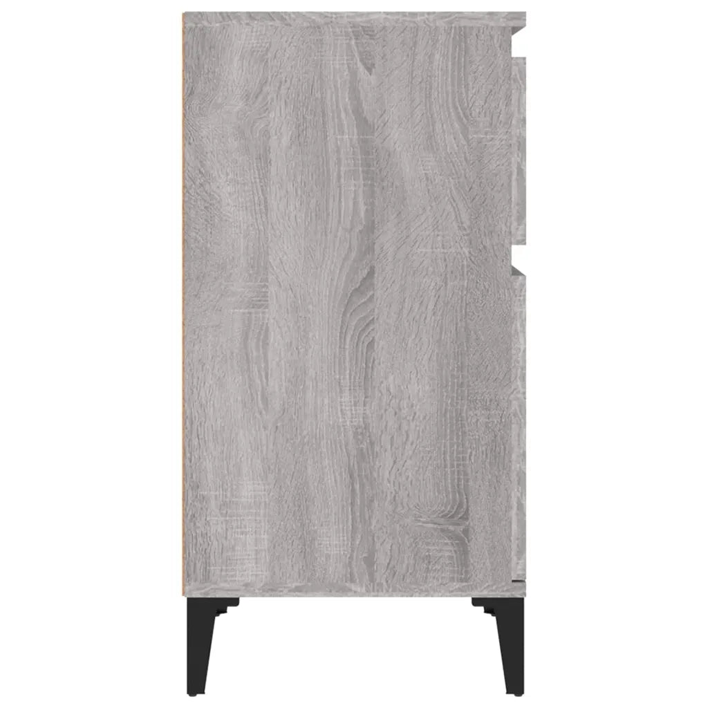 Comodino | Armadio da Notte | Mobiletto da notte Grigio Sonoma 40x35x70 cm