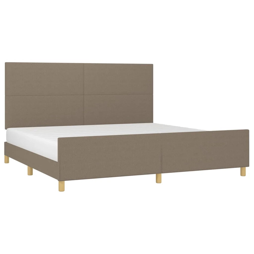 Giroletto senza Materasso Tortora 200x200 cm in Tessuto 3124923