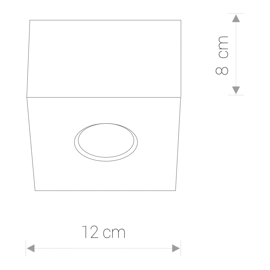 Faretto da soffitto Nowodvorski Carson bianco GU10 50W