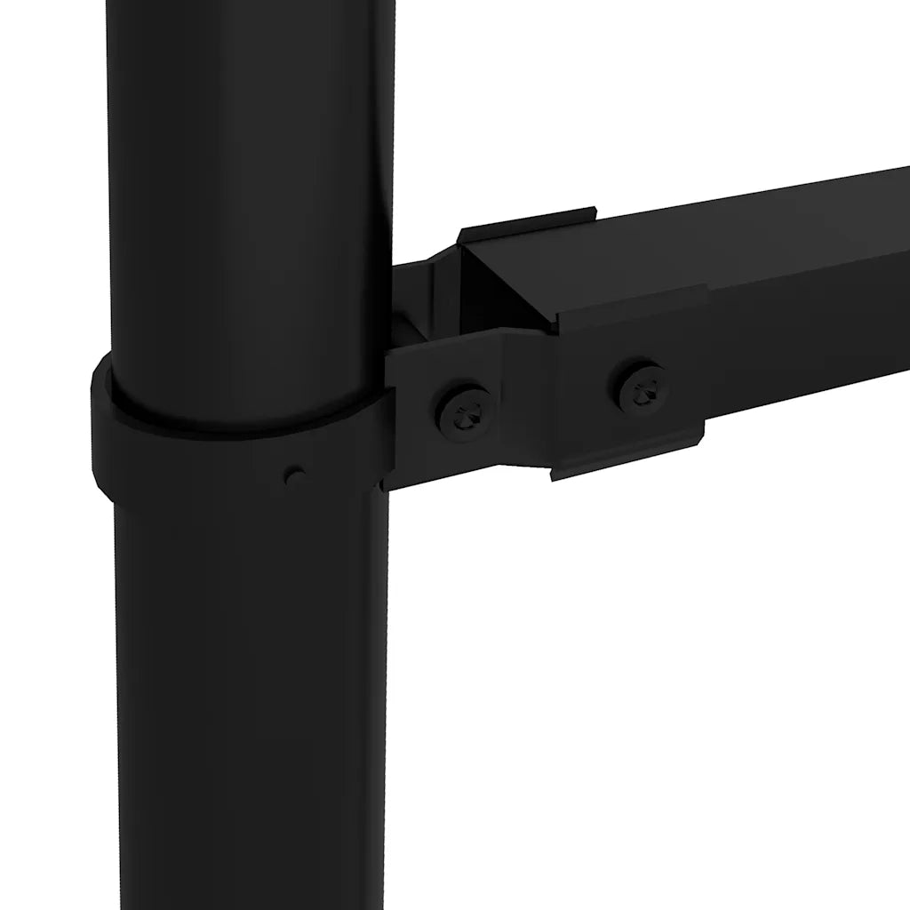 Recinzione da Giardino con Punta a Lancia in Acciaio 1603,5x150 cm Nero 277738