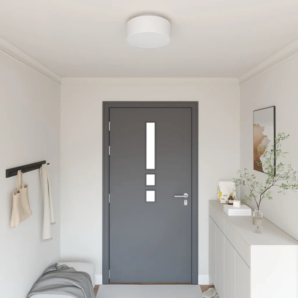 Lampada da soffitto Bianco 30 x 30 x 13,5 cm Tessuto 42001203