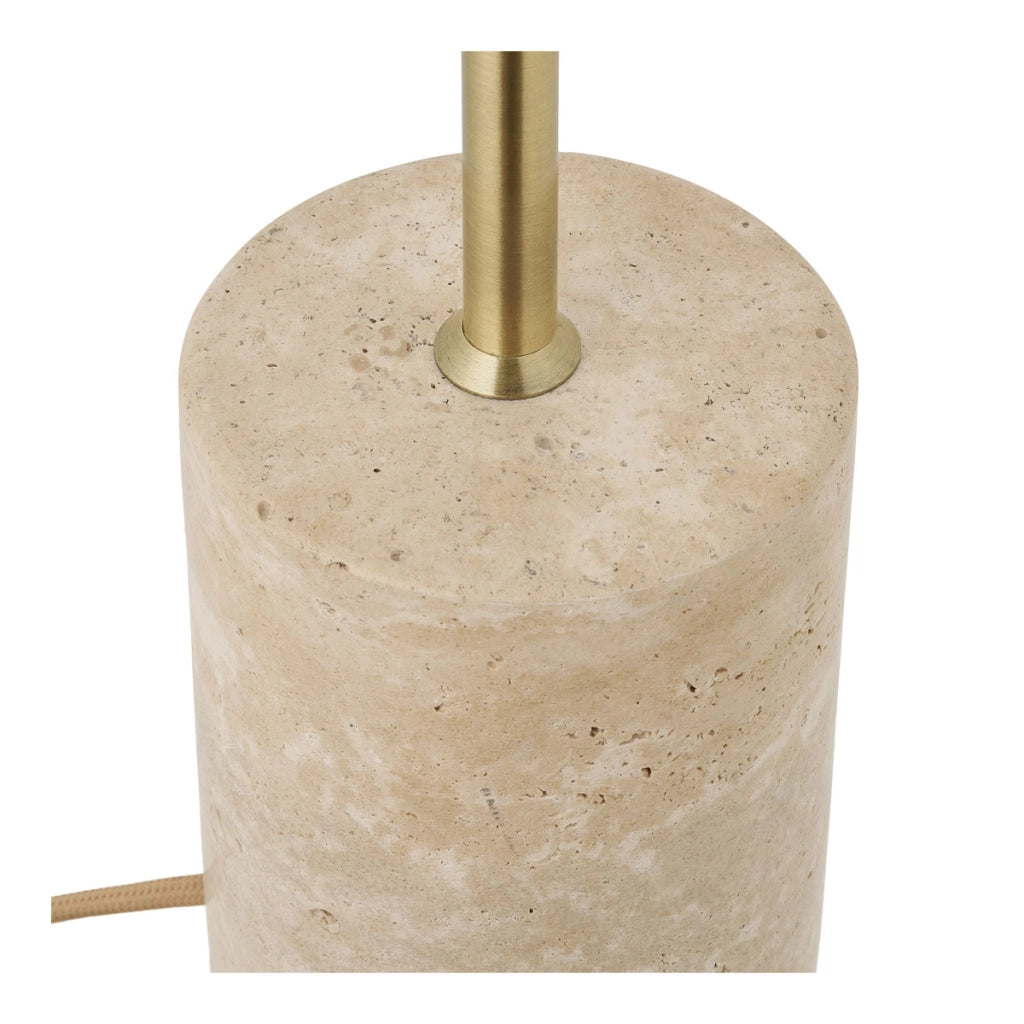 Lampada da Tavolo Sheffield, Beige, Metallo, 25x25x45 cm